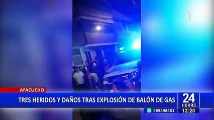 Balón de gas explota en distribuidora informal: tres heridos graves y cuantiosos daños