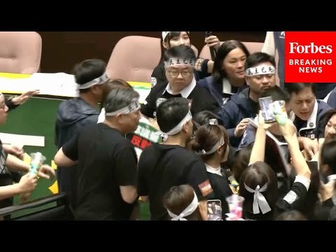 SHOCK VIDEO: Lawmakers In Taiwan Have Scuffle In Parliament After A Major Reform Bill Passes