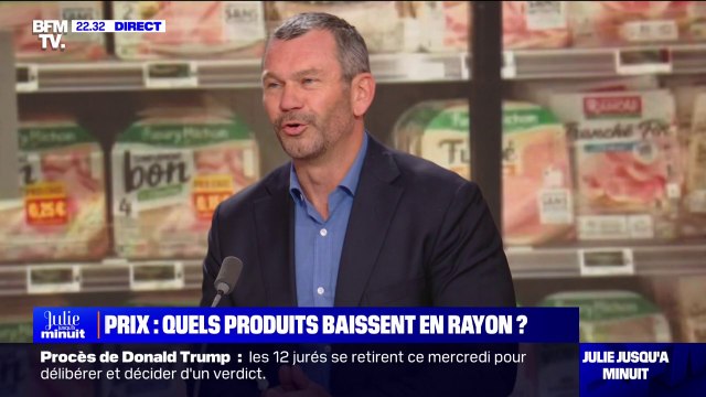 Thierry Cotillard (président du groupement Les Mousquetaires): On assiste à des baisses très significatives sur certains produits