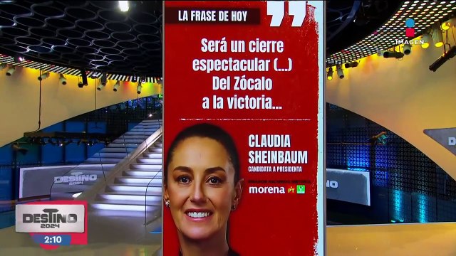Así se encuentra el Zócalo para el cierre de campaña de Claudia Sheinbaum