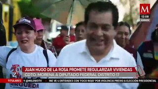 Juan Hugo de la Rosa se compromete a regularizar viviendas en Edomex