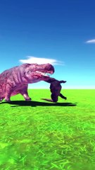Komodo vs Hippo Animal Animation 3D Fighting Game