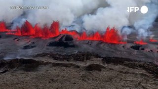 Nueva erupción volcánica en península islandesa de Reikjanes