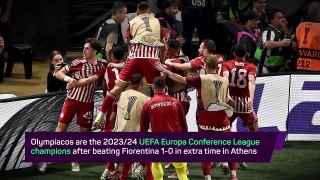 BREAKING NEWS: Football: Breaking News - Olympiacos win the UEFA Europa Conference League