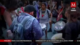 Protesta en la embajada de Israel en CdMx termina en enfrentamiento con policías