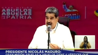 Pdte. Maduro anunció la creación de una estructura legal para el apoyo económico de los Círculos de Abuelos
