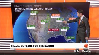 Your Thursday travel forecast across the US