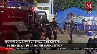 Caen 4 integrantes del CJNG en Huehuetoca, Edomex