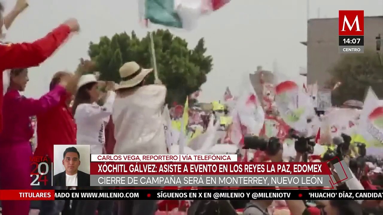 "La esperanza ya cambió de manos": Xóchitl Gálvez en Los Reyes La Paz, Edomex