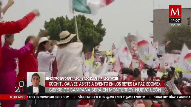 La esperanza ya cambió de manos : Xóchitl Gálvez en Los Reyes La Paz, Edomex