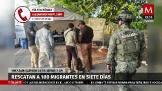 Durante siete días, aseguran a 100 migrantes en Yucatán