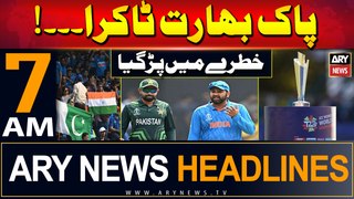 ARY News 7 AM Headlines 30th May 2024 | T20 World Cup 2024 - India vs Pakistan Match in Danger