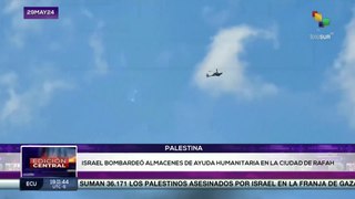 Bombardeo israelí destruye los depósitos de ayuda humanitaria