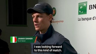 Sinner thanks Roland Garros crowd for not being partisan towards Gasquet