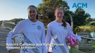 Netball: Kimora Calloway and Kyla Groves, Hampden