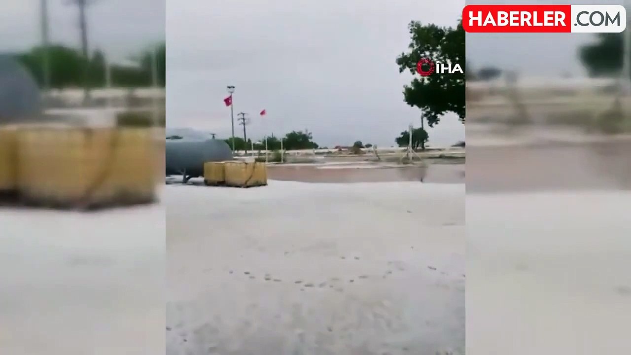 Dolu yağışı Acıpayam'da tarlalara büyük hasar verdi