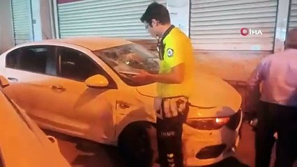 Esenyurt’ta seyir halindeki otomobil yayaya böyle çarptı