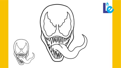 How to draw Venom easy