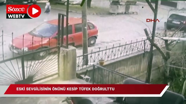 Uzaklaştırma kararı bulunan eski sevgilisinin önünü kesip tüfek doğrulttu