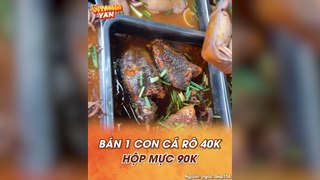 Bán một con cá rô 40 ngàn hộp mực 90 ngàn quán cơm trưa khiến dân tình bàn luận ráo riết