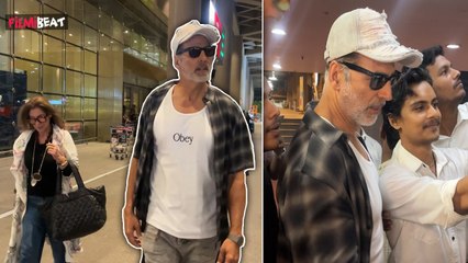 Akshay Kumar: London से लौटे Actor के लिए लगी Fans की भीड़, सासू मां Dimple Kapadia भी दिखी साथ