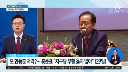 홍준표, 또 韓 저격?…‘지구당 신경전’ 속내는?