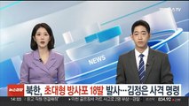 북한, 초대형 방사포 18발 동시 발사…김정은이 사격 명령