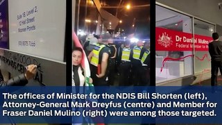 Pro-Palestine supporters vandalise Labor MP offices