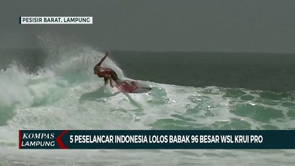 5 Peselancar Indonesia Lolos Babak 96 Besar WSL Krui Pro