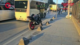 Bağcılar'da motosikletliye silahlı saldırı kamerada