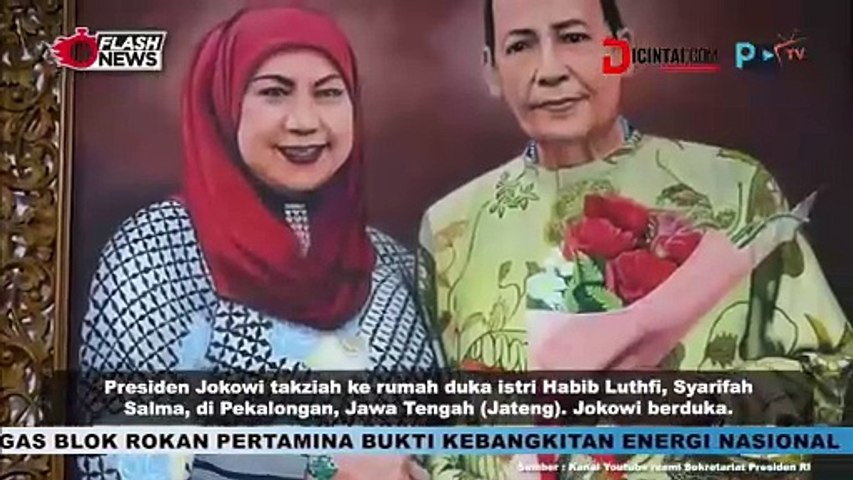 Presiden Jokowi Berkunjung ke Rumah Duka Almarhumah Syarifah Salma