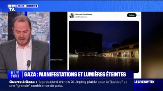 Marseille, Lyon, Bordeaux... des mairies éteignent leurs lumières en solidarité avec Gaza