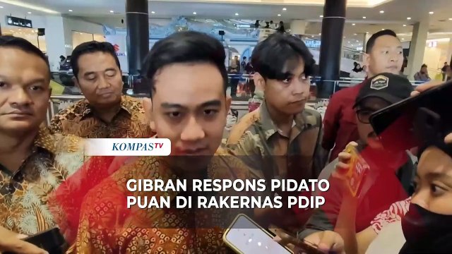 Gibran Rakabuming Respons Pidato Puan Maharani di Rakernas V PDIP: Terima Kasih Masukannya