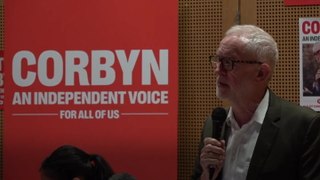Corbyn declares ‘democracy has been denied’ as he launches independent election campaign