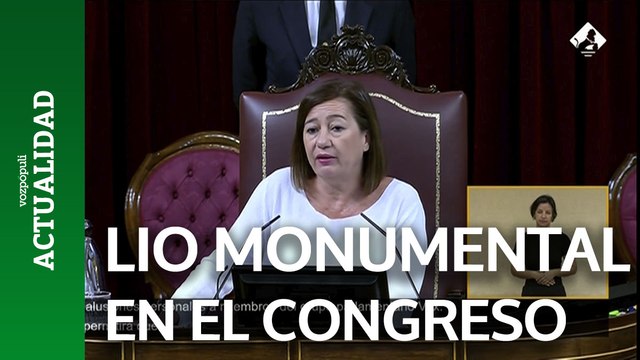 Lío monumental en el Congreso: gritos de fuera, fuera a Armengol después de que no le diera la palabra a Figaredo (Vox)