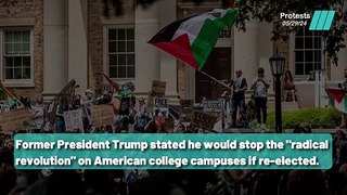 Trump's Warning: Anti-Israel Protests Must End Now