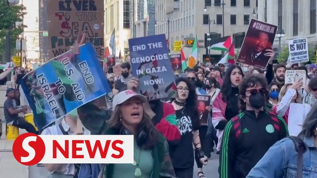 Protests in solidarity with Palestinians continue in the US