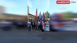 KESK Samsun Şubeler Platformu İsrail'in Filistin'e saldırılarını protesto etti