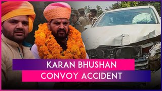 SUV In Convoy Of Brij Bhushan Sharan's Son Karan Bhushan Hits Bike In UP's Gonda, Two Killed