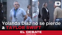 Yolanda Díaz, vestida de lentejuelas en el concierto de Taylor Swift