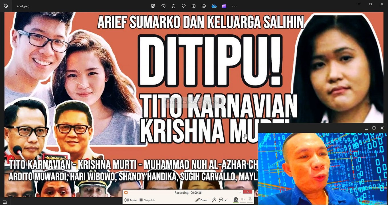 ARIEF SUMARKO SEKELUARGA DITIPU HABIS TITO KARNAVIAN, KRISHNA MURTI, MUHAMMAD NUH AL-AZHAR!!!