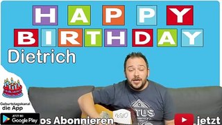 Happy Birthday, Dietrich! Geburtstagsgrüße an Dietrich