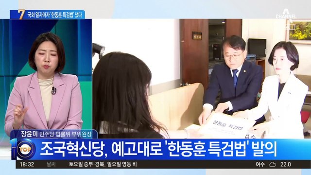 22대 국회 문 열리자마자…‘한동훈 특검법’ 발의