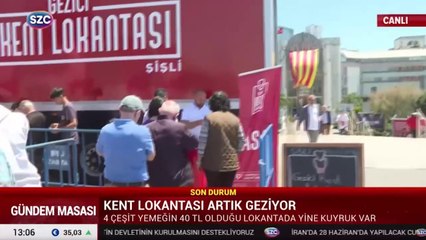 Şişli Belediyesi'nin "Gezici Kent Lokantası"na büyük ilgi