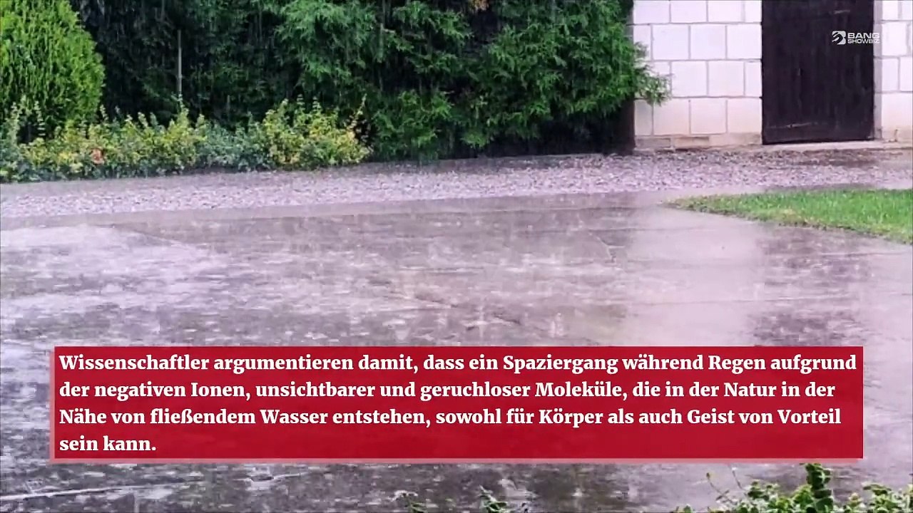 Regen verbessert die geistige Gesundheit
