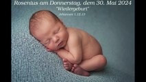 Rosenius am Donnerstag, dem 30. Mai 2024