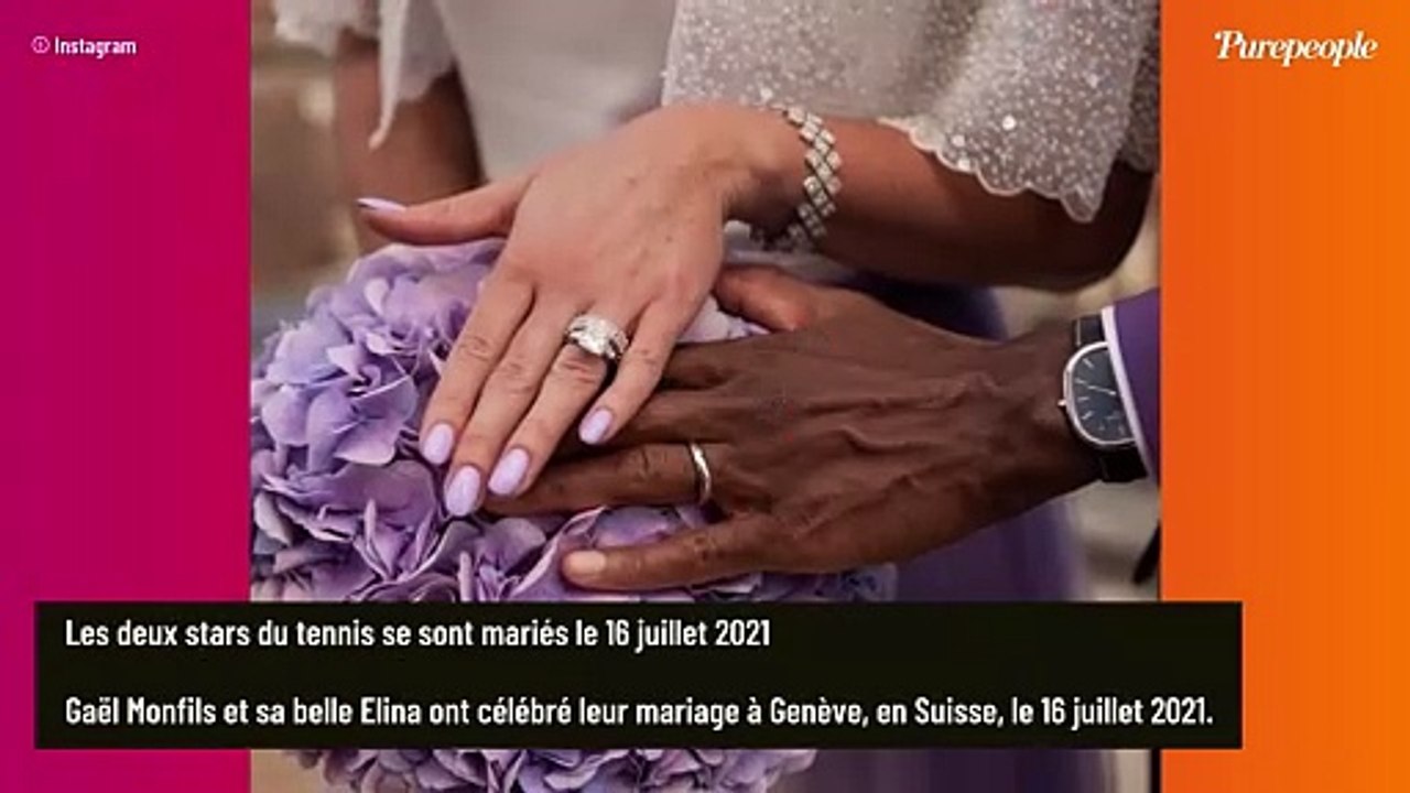 Photos du mariage de Gaël Monfils et Elina Svitolina, ils avaient opté pour des tenues très colorées et assorties
