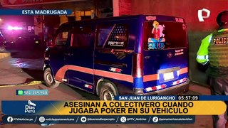 Colectivero es asesinado a balazos cuando jugaba póker con sus amigos en SJL