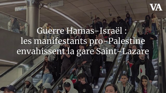 Guerre Hamas-Israël : les manifestants pro-Palestine envahissent la gare Saint-Lazare