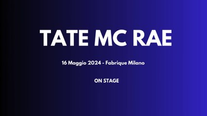 ON STAGE - TATE McRAE